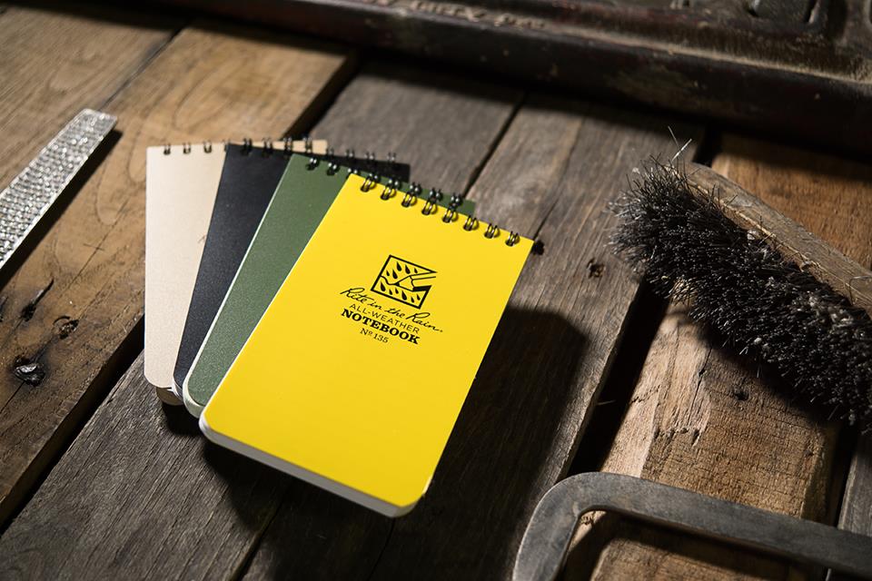 Rite in the Rain Waterproof Notebook 135 - 3" x 5" - Yellow