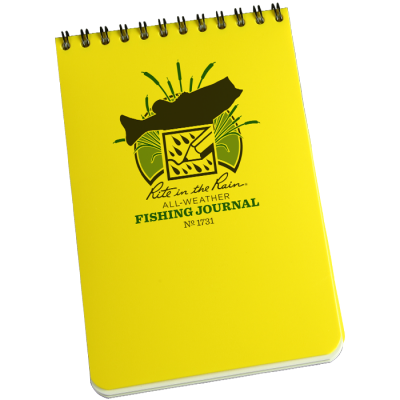 Rite in the Rain All Weather Waterproof Fishing Journal 1731 - Yellow