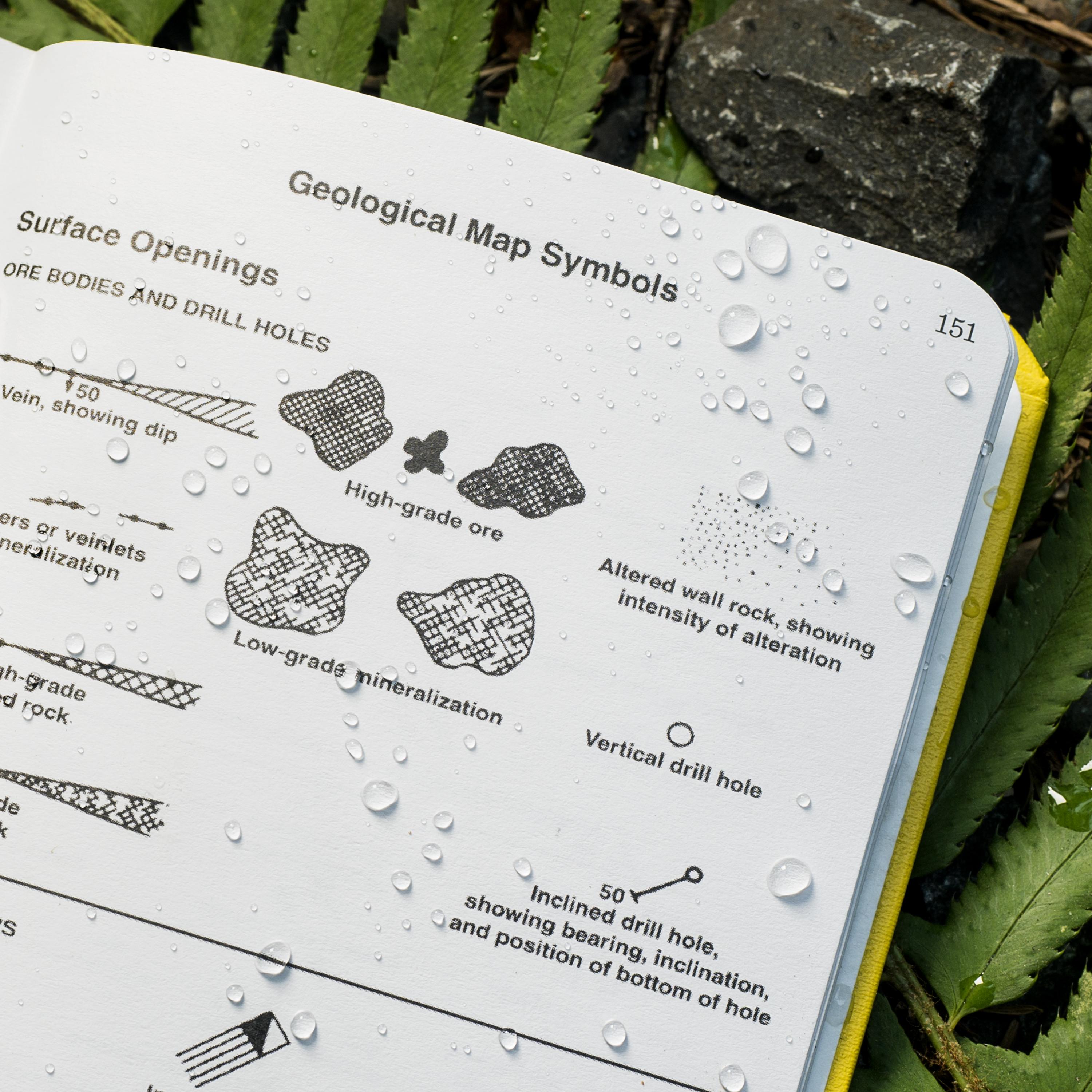 Rite in the Rain Waterproof Geological Bound Book 540F - 4.6" x 7.5" Yellow