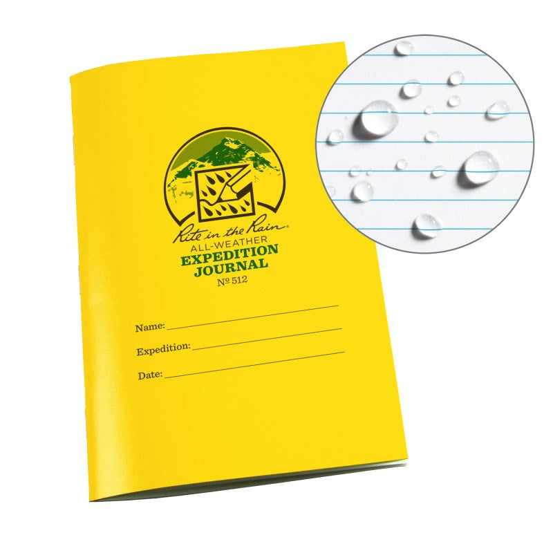 Rite in the Rain Waterproof All Weather Expedition Journal 512 - Yellow