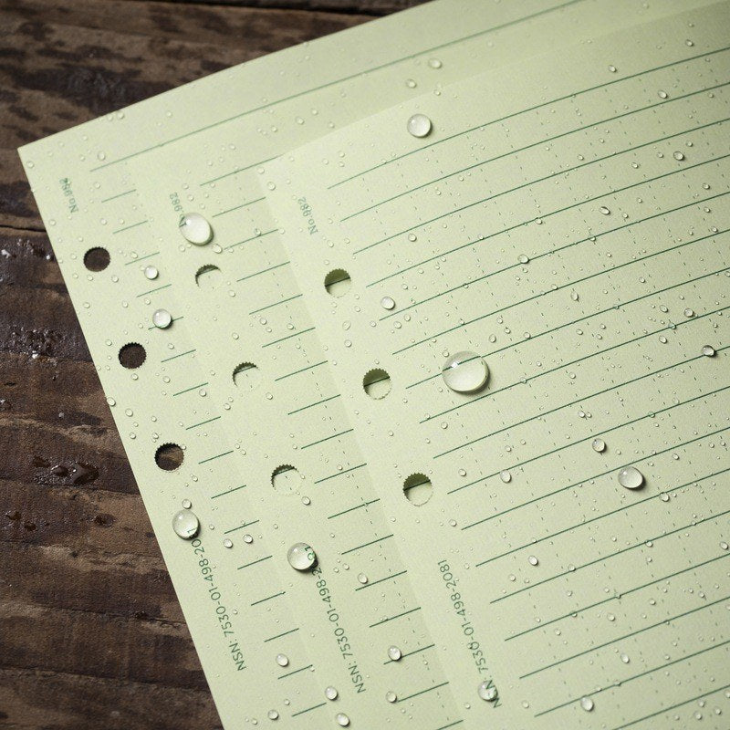 Rite in the Rain Waterproof Loose Leaf TAMS Paper 982 - Olive Green