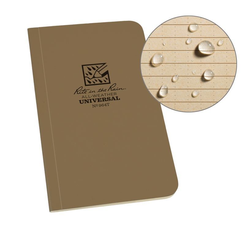 RITR Waterproof Tactical Memo Book 964T - Coyote Tan