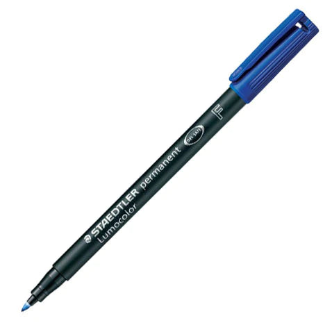 Staedtler Lumocolor Marker Pen Permanent Fine F Blue
