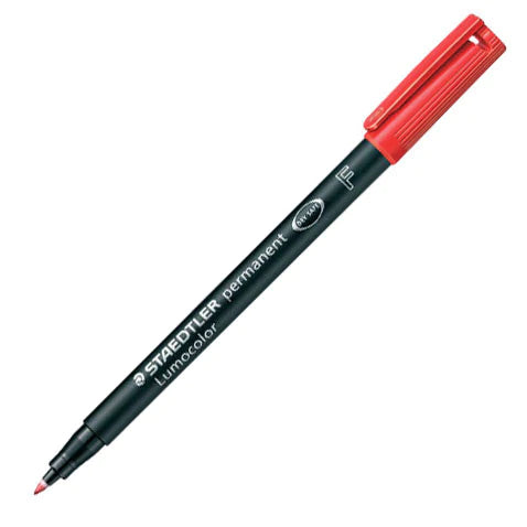 Staedtler Lumocolor Marker Pen Permanent Fine F Red