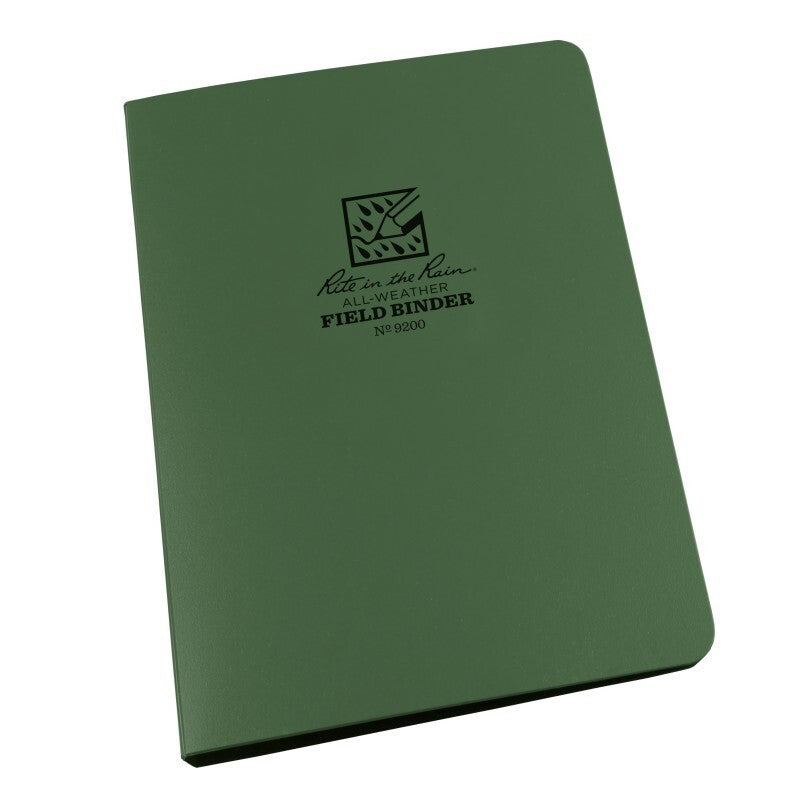 Rite in the Rain Waterproof Field Ring Binder - 9200 Olive Green
