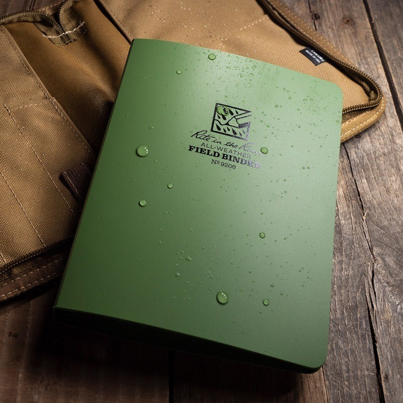 Rite in the Rain Waterproof Field Ring Binder - 9200 Olive Green