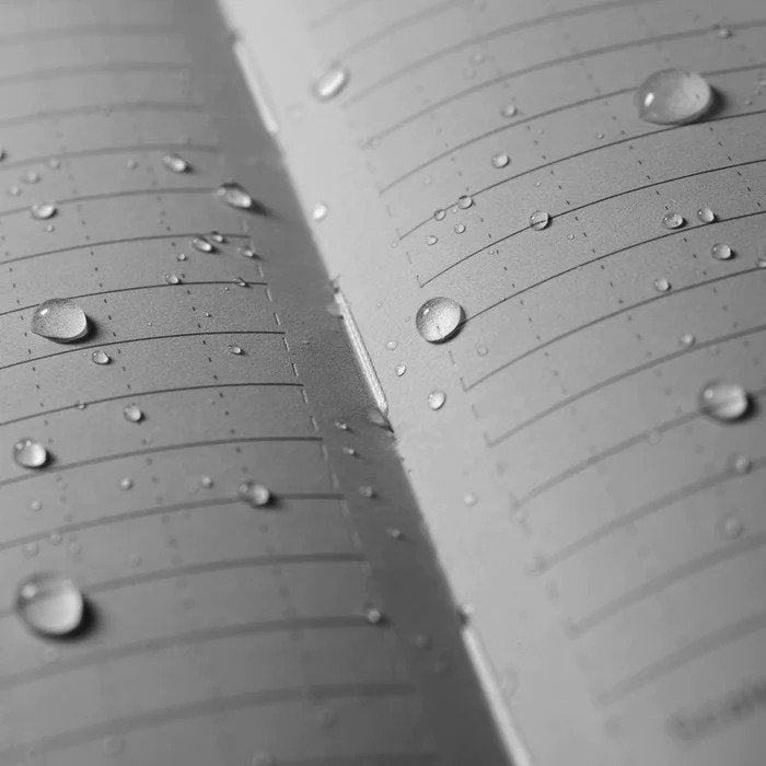 close up of rite in the rain notebook