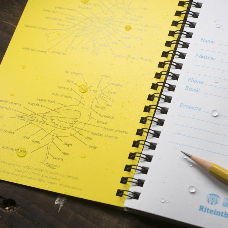 Rite in the Rain Waterproof All Weather Birder's Journal 195 - Yellow