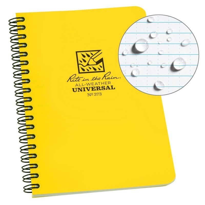 Rite in the Rain Waterproof Side-Spiral Notebook 373 - Yellow