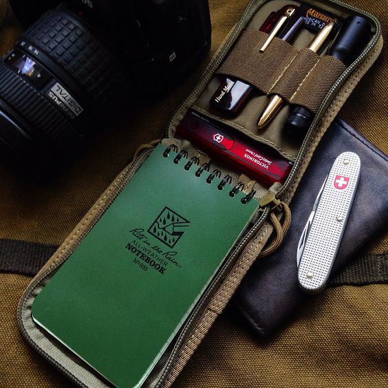 RITR Waterproof Pocket Notebook 935 Tactical 3" x 5" - Olive Green