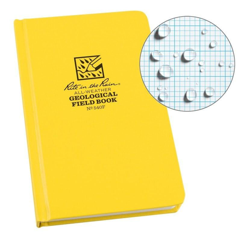 RITR All Weather Geological Bound Book 540F - 4.6" x 7.5" Yellow