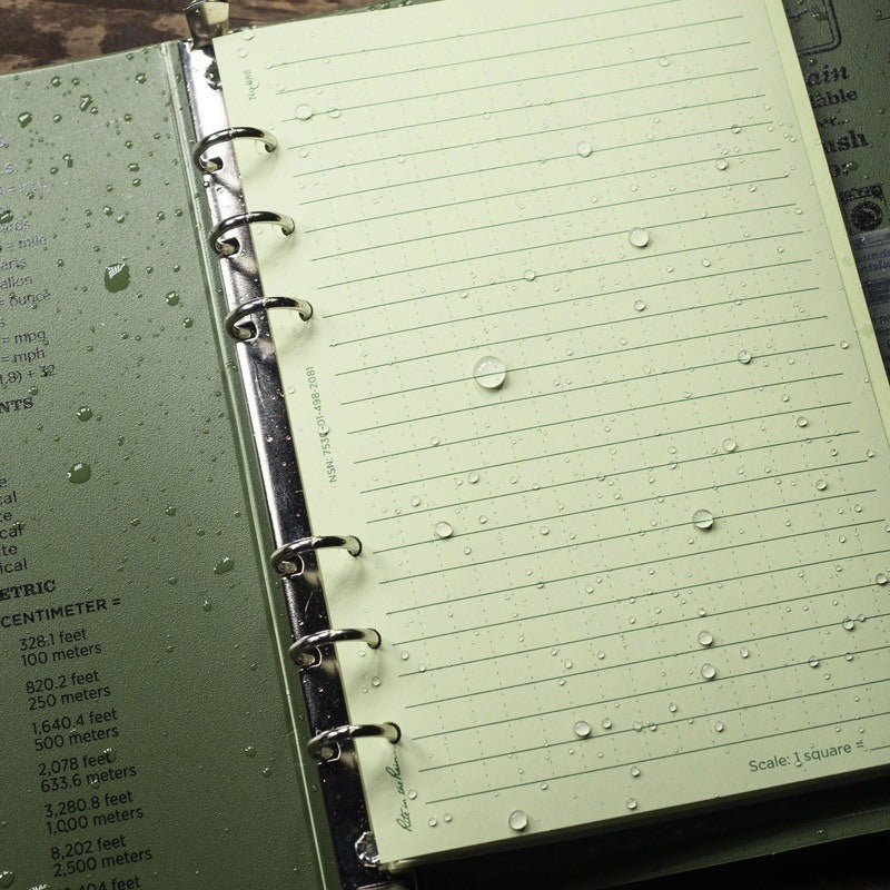 RITR Waterproof Loose Leaf TAMS Paper 982 - Olive Green