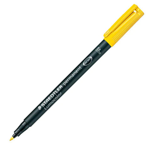 Staedtler Lumocolor Marker Pen Permanent Fine Yellow