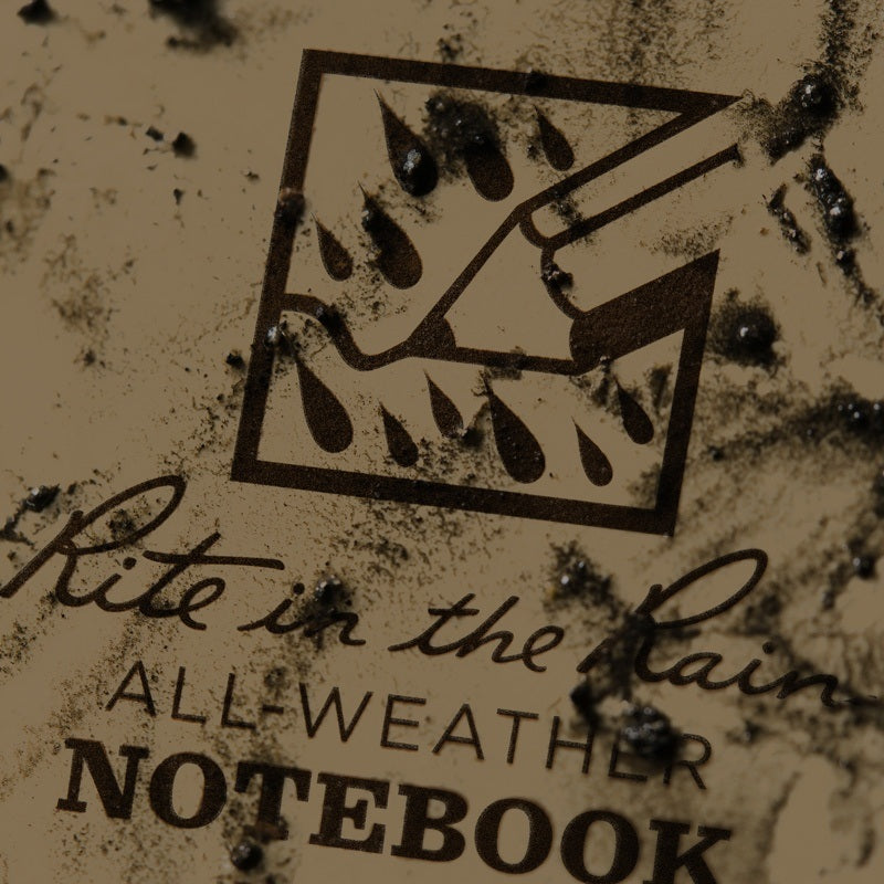 RITR Waterproof Pocket Notebook 946T Tactical 4" x 6" - Coyote Tan